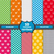 Online shopping icons Notebook pc cart buy N7