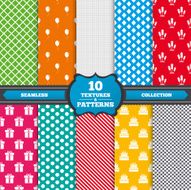 Birthday party icons Cake and gift box symbol