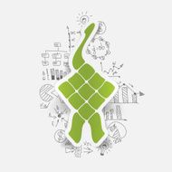 Drawing business formulas ketupat N2