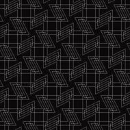 black and white geometric grid pattern
