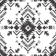 hand drawn tribal seamless pattern