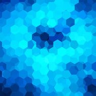 abstract background consisting of blue hexagons