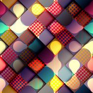 Geometric diagonal background with relief effect