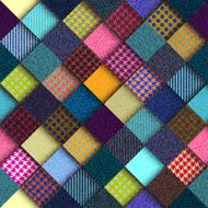 Diagonal geometric background in patchwork style