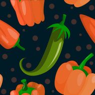 seamless background with peppers