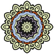 Vector round ornament N9