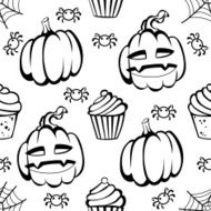 halloween fun and spooky pattern N7