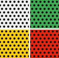 Seamless Soccer Ball Patterns Set White Green