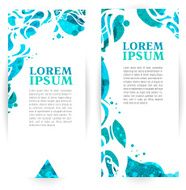 Turquoise banners