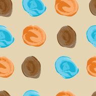 Hand-drawn circles seamless pattern