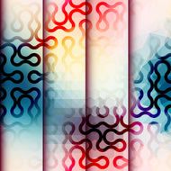 Abstract geometric background with wavy elements