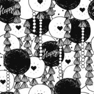 Hand drawn Happy birthday background N5