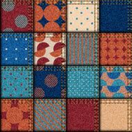 Patchwork of denim fabric N15