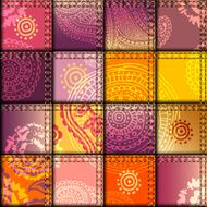 Orange patchwork