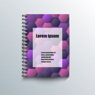 Notepad template with abstract background N22