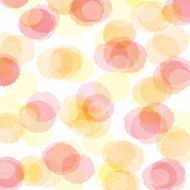 Light red yellow polka dot wedding card background in summer