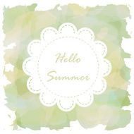Light green brown wedding card background in summer style N2