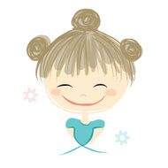 Cute Girl Smiling Sketch For Your Design N51