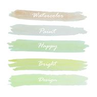 light green blue banner vintage logo
