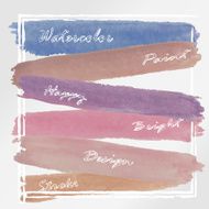 Light blue pink paint love banner background