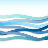 Abstract background with blue wavy stripes
