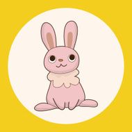 animal rabbit cartoon theme elements N5