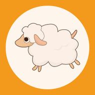 animal sheep cartoon theme elements N3