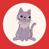 animal cat cartoon theme elements N4