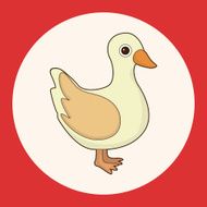 animal duck cartoon theme elements N2