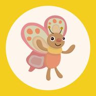 butterfly theme elements vector eps