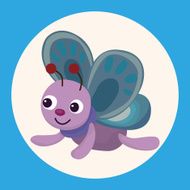 butterfly theme elements vector eps N7