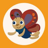 butterfly theme elements vector eps N9