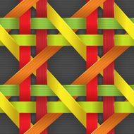 Birchbark Basketwork Seamless pattern
