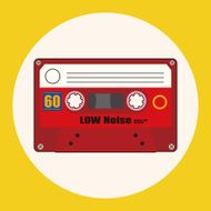 Audiotape theme elements vector eps N24