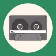 Audiotape theme elements vector eps N26