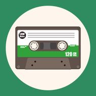 Audiotape theme elements vector eps N27
