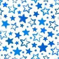Seamless pattern with hand drawn stars N2