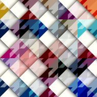 Houndstooth pattern with white geometric squares