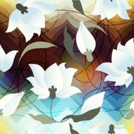 Lotus flower ob blur background