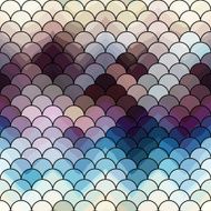 Abstract squama pattern with chevron shadow