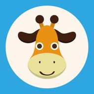 animal giraffe cartoon theme elements N2