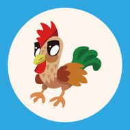 animal cock cartoon theme elements N3