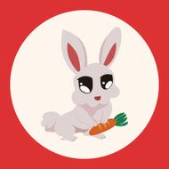 animal rabbit cartoon theme elements N7