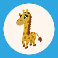 animal giraffe cartoon theme elements N3