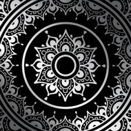 Silver mandala N12