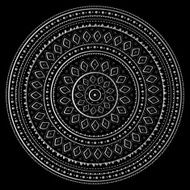 Silver mandala N13