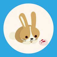 animal rabbit cartoon theme elements N9