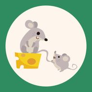 animal mouse cartoon theme elements N7