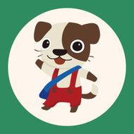 animal dog cartoon theme elements N10
