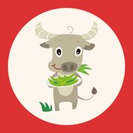 animal cattle cartoon theme elements
